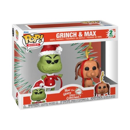 Pop Book  - How the Grinch Stole Christmas - Grinch & Max 2 Pack